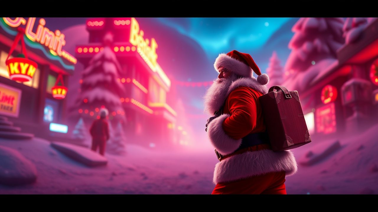 Limit Break Bad Santa slot artwork