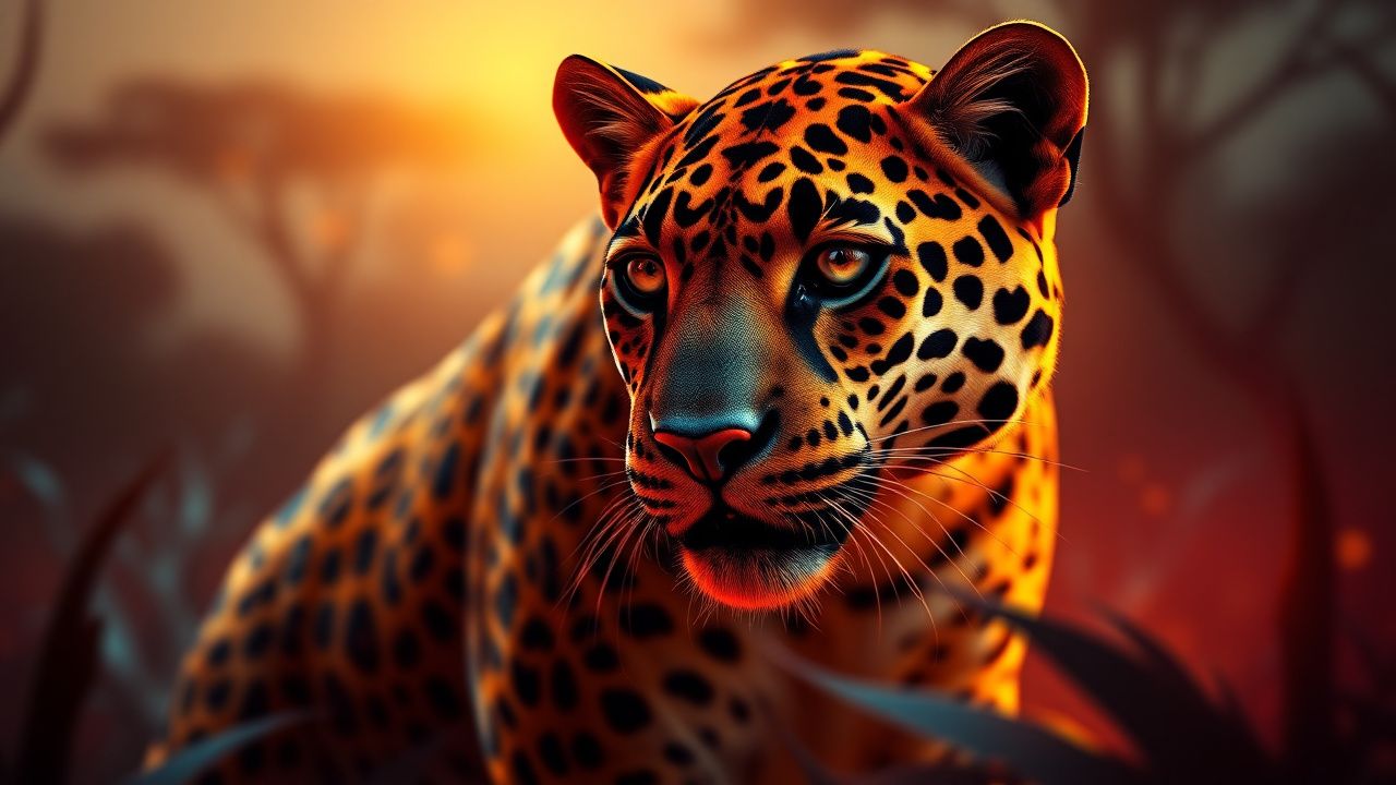 Nexus Golden Leopard slot artwork