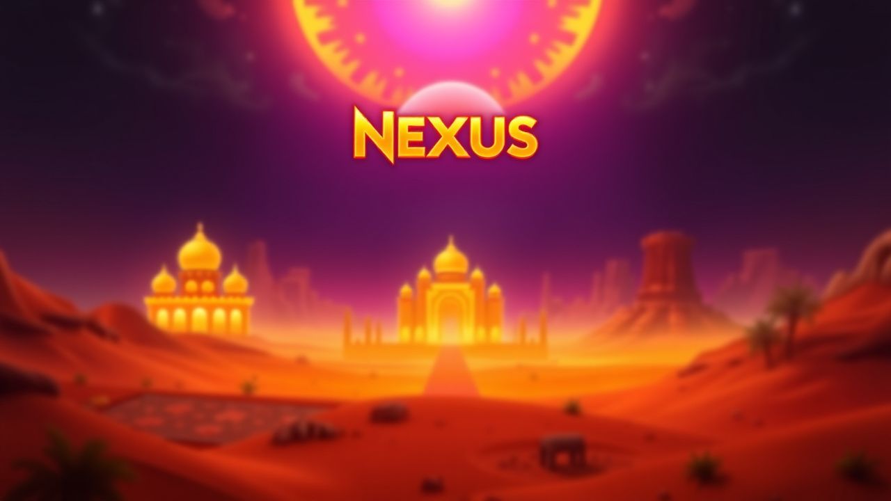 Nexus Golden Oasis slot artwork