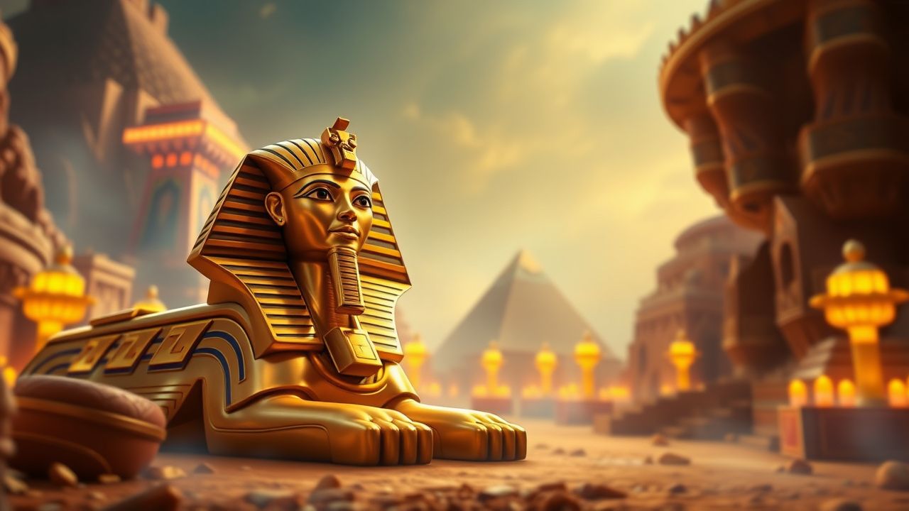 Nexus Golden Sphinx slot artwork