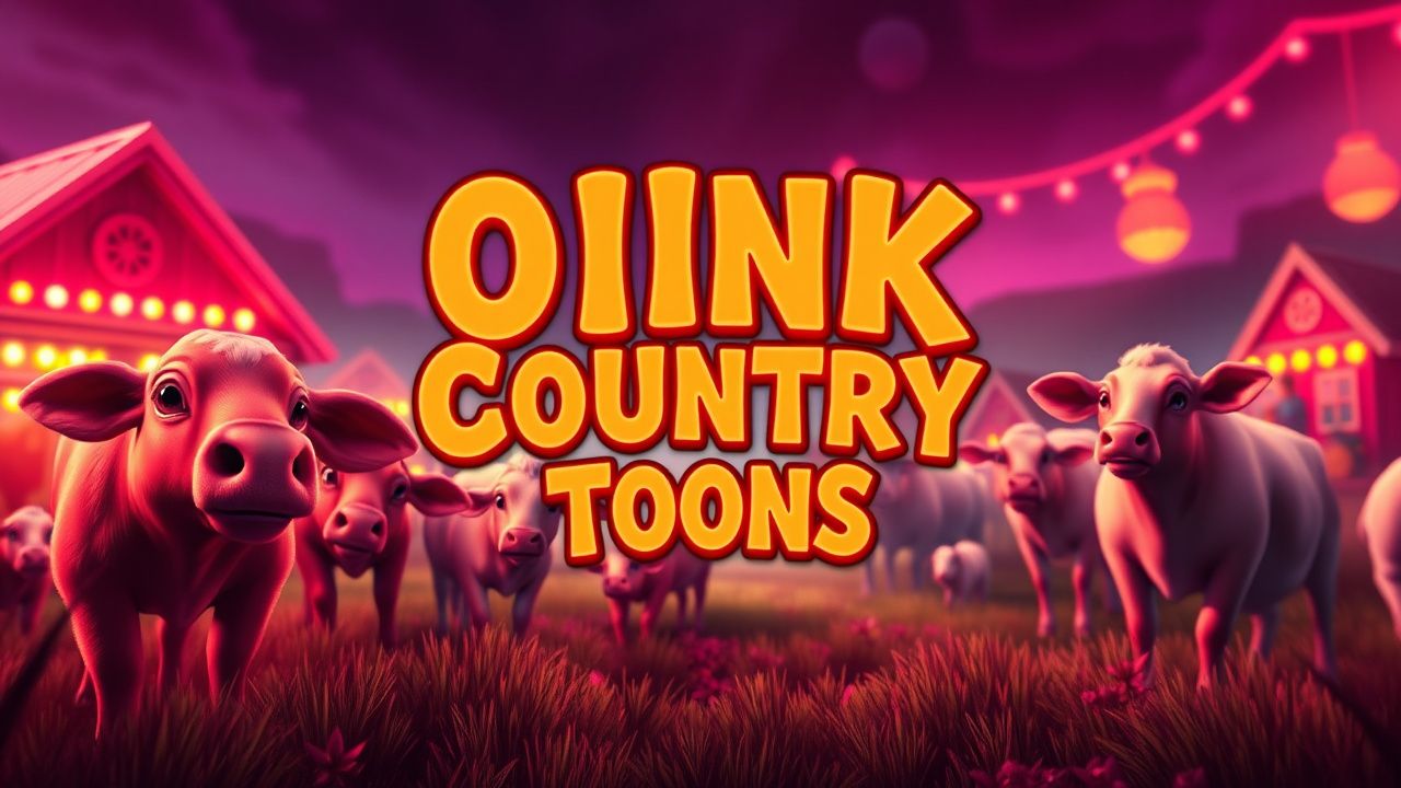 Oink Country Toons slot artwork