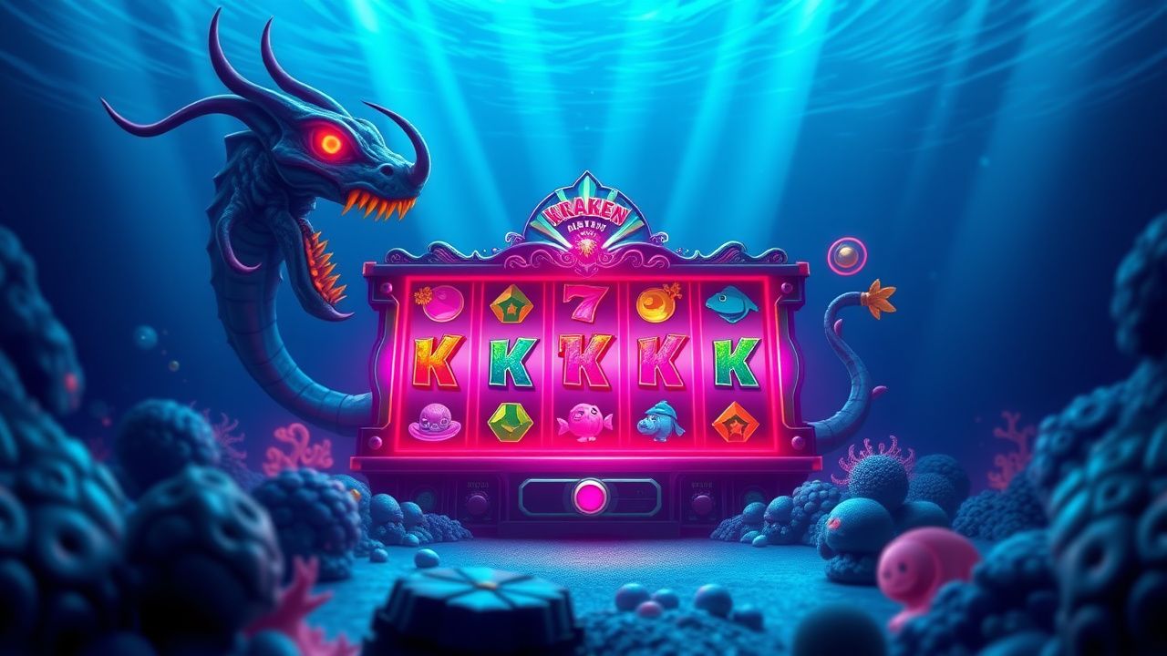 deep sea slot machine, kraken underwater theme, crypto casino game