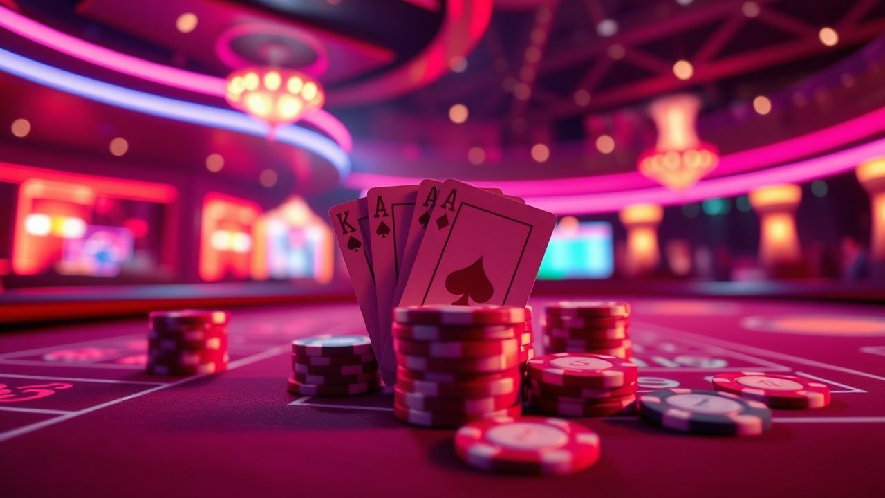 baccarat card game, crypto casino chips, high stakes gaming table