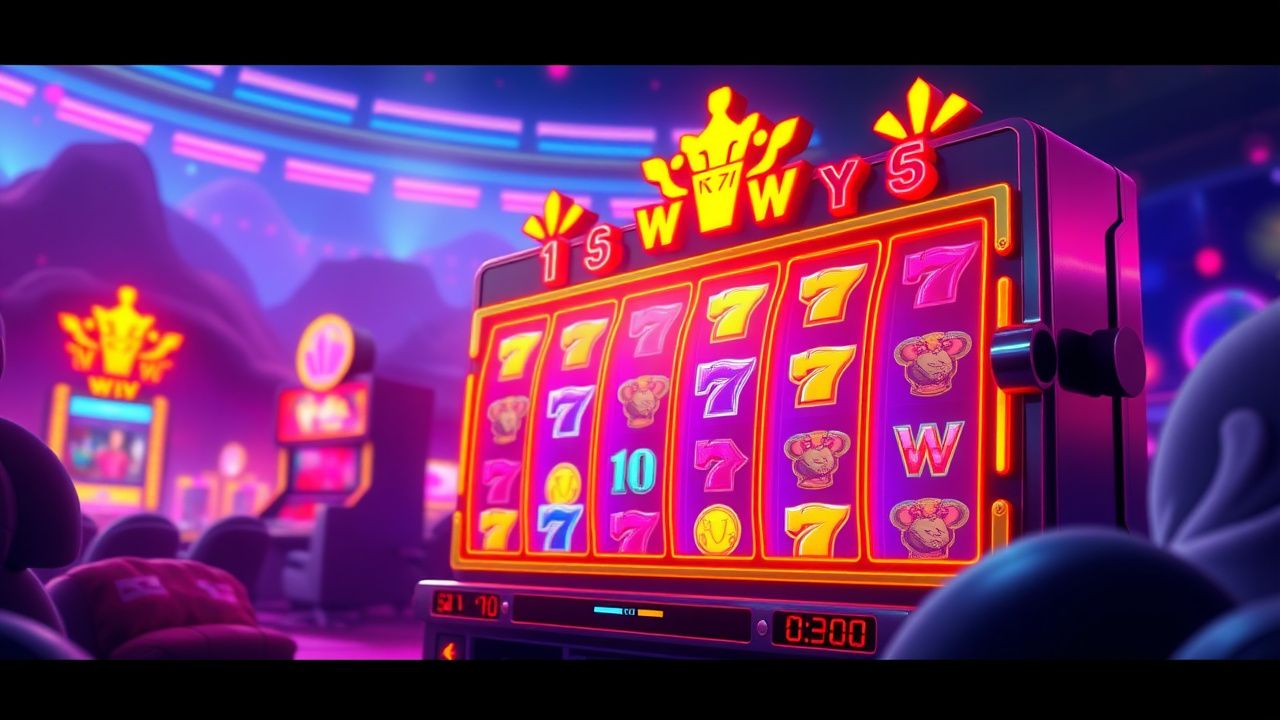 megaways slot machine, crypto casino games, neon slots gameplay