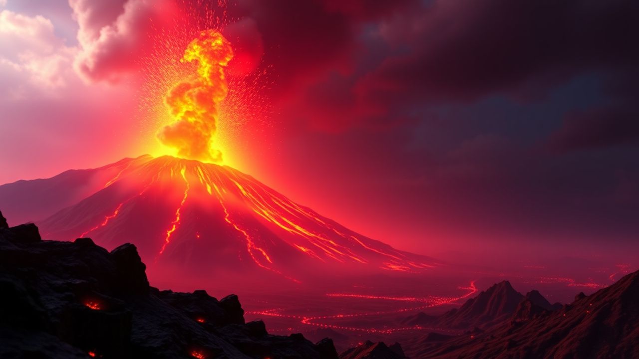 Volcanic Cash Megaways slot artwork
