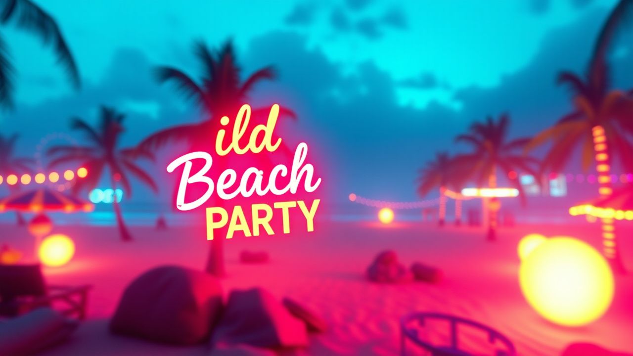 Wild Beach Party slot artwork